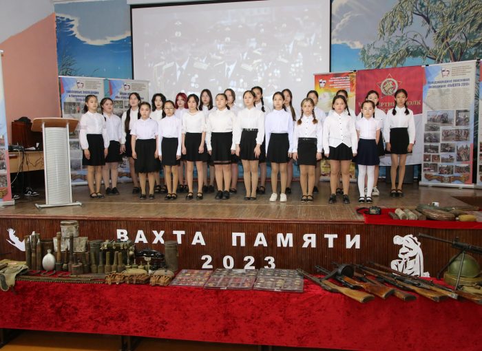 Торжественное открытие «Вахты Памяти-2023» в Приволжском районе Астраханской области